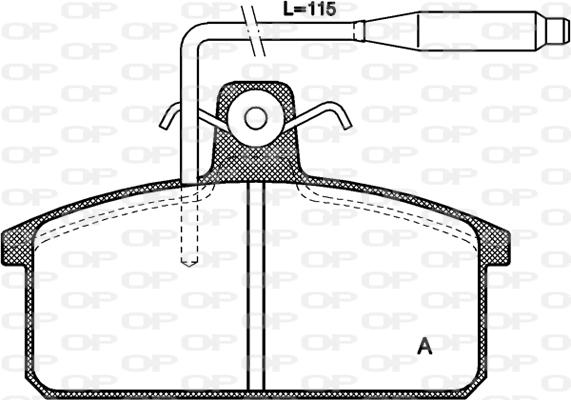 Open Parts BPA0128.02 - Bremžu uzliku kompl., Disku bremzes adetalas.lv