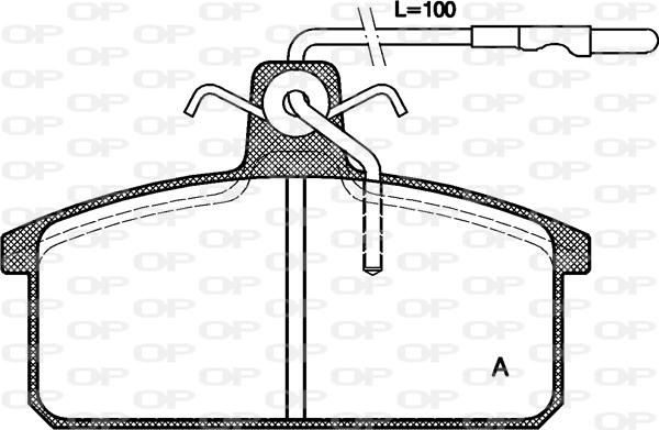 Open Parts BPA0128.32 - Bremžu uzliku kompl., Disku bremzes adetalas.lv