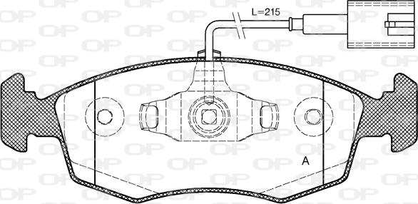 Open Parts BPA0172.52 - Bremžu uzliku kompl., Disku bremzes adetalas.lv