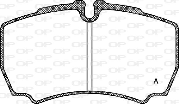 Open Parts BPA0849.00 - Bremžu uzliku kompl., Disku bremzes adetalas.lv