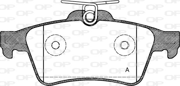 Open Parts BPA0842.20 - Bremžu uzliku kompl., Disku bremzes adetalas.lv