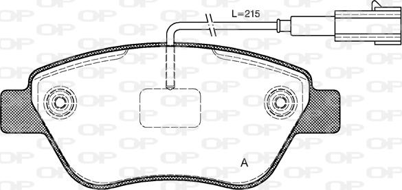 Open Parts BPA0858.11 - Bremžu uzliku kompl., Disku bremzes adetalas.lv