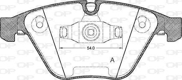 Open Parts BPA0857.10 - Bremžu uzliku kompl., Disku bremzes adetalas.lv