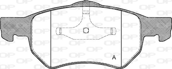 Open Parts BPA0882.00 - Bremžu uzliku kompl., Disku bremzes adetalas.lv