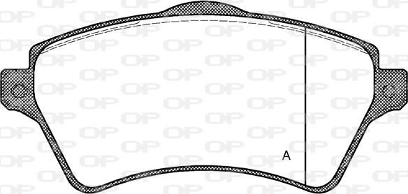 Open Parts BPA0822.00 - Bremžu uzliku kompl., Disku bremzes adetalas.lv