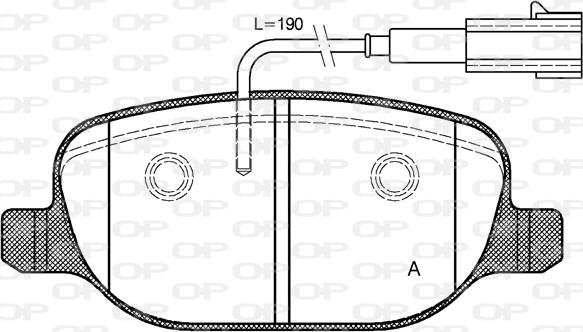 Open Parts BPA0878.02 - Bremžu uzliku kompl., Disku bremzes adetalas.lv