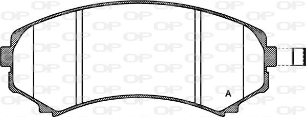 Open Parts BPA0396.10 - Bremžu uzliku kompl., Disku bremzes adetalas.lv