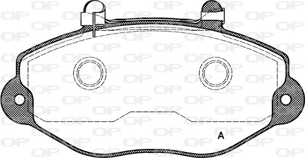 Open Parts BPA0392.02 - Bremžu uzliku kompl., Disku bremzes adetalas.lv