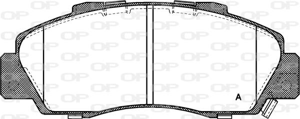 Open Parts BPA0351.32 - Bremžu uzliku kompl., Disku bremzes adetalas.lv