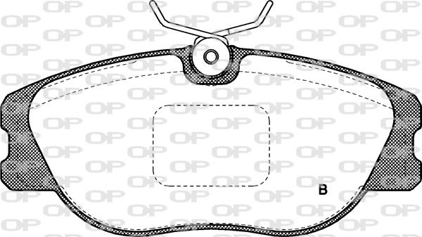 Open Parts BPA0305.31 - Bremžu uzliku kompl., Disku bremzes adetalas.lv