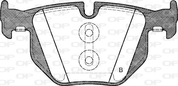 Open Parts BPA0381.61 - Bremžu uzliku kompl., Disku bremzes adetalas.lv