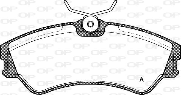 Open Parts BPA0383.00 - Bremžu uzliku kompl., Disku bremzes adetalas.lv