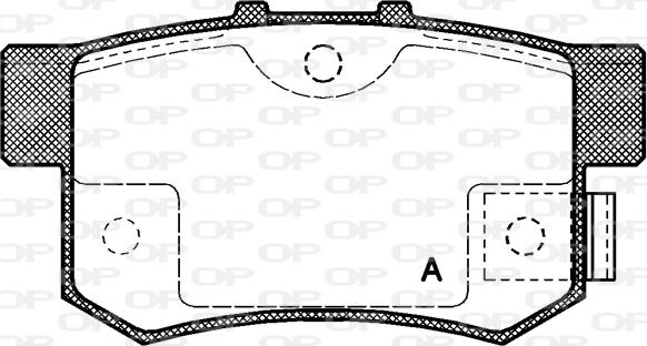 Open Parts BPA0325.02 - Bremžu uzliku kompl., Disku bremzes adetalas.lv