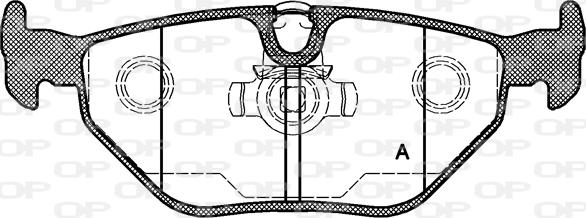 Open Parts BPA0265.15 - Bremžu uzliku kompl., Disku bremzes adetalas.lv