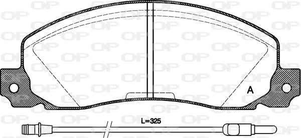 Open Parts BPA0202.02 - Bremžu uzliku kompl., Disku bremzes adetalas.lv