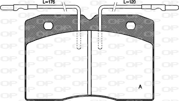 Open Parts BPA0211.04 - Bremžu uzliku kompl., Disku bremzes adetalas.lv