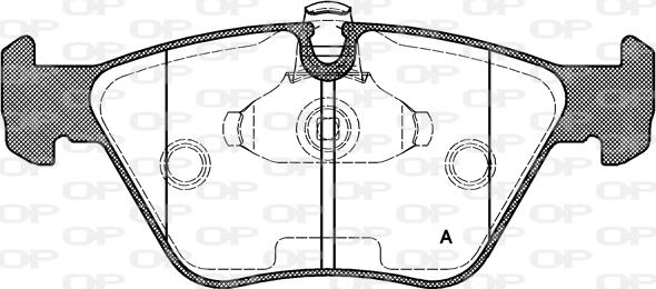 Open Parts BPA0270.15 - Bremžu uzliku kompl., Disku bremzes adetalas.lv