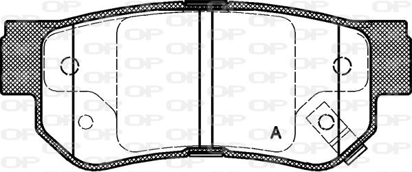 Open Parts BPA0746.02 - Bremžu uzliku kompl., Disku bremzes adetalas.lv