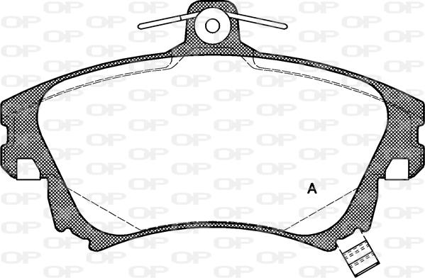 Open Parts BPA0708.02 - Bremžu uzliku kompl., Disku bremzes adetalas.lv