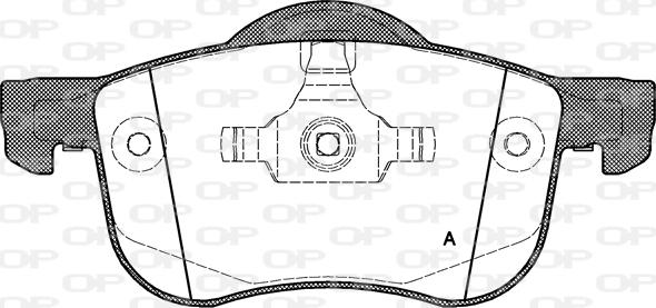 Open Parts BPA0713.00 - Bremžu uzliku kompl., Disku bremzes adetalas.lv