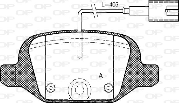 Open Parts BPA0727.12 - Bremžu uzliku kompl., Disku bremzes adetalas.lv