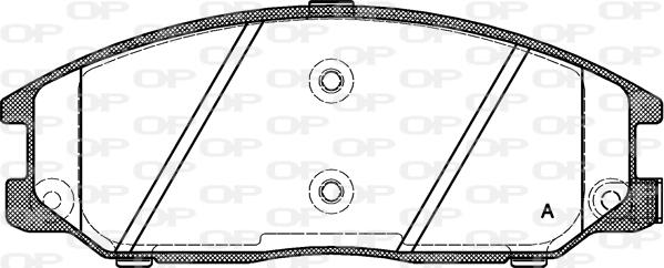 Open Parts BPA0771.12 - Bremžu uzliku kompl., Disku bremzes adetalas.lv