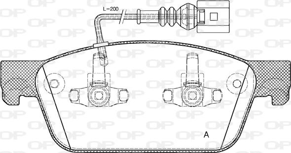 Open Parts BPA1440.01 - Bremžu uzliku kompl., Disku bremzes adetalas.lv