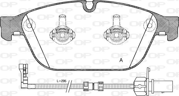 Open Parts BPA1443.02 - Bremžu uzliku kompl., Disku bremzes adetalas.lv