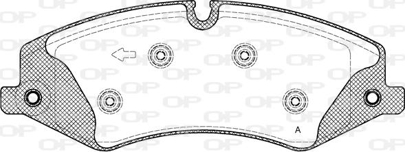 Open Parts BPA1409.10 - Bremžu uzliku kompl., Disku bremzes adetalas.lv