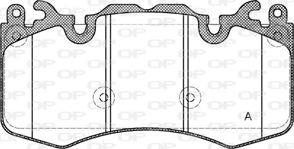 Open Parts BPA1410.00 - Bremžu uzliku kompl., Disku bremzes adetalas.lv