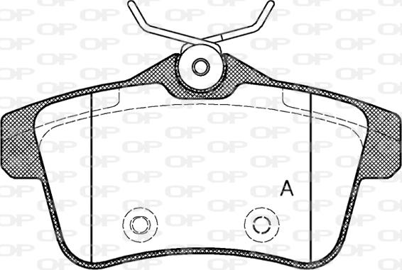 Open Parts BPA1418.00 - Bremžu uzliku kompl., Disku bremzes adetalas.lv