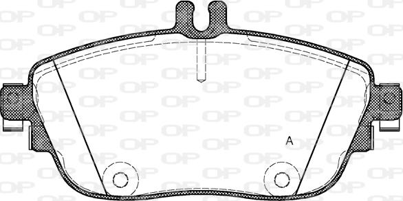 Open Parts BPA1485.08 - Bremžu uzliku kompl., Disku bremzes adetalas.lv