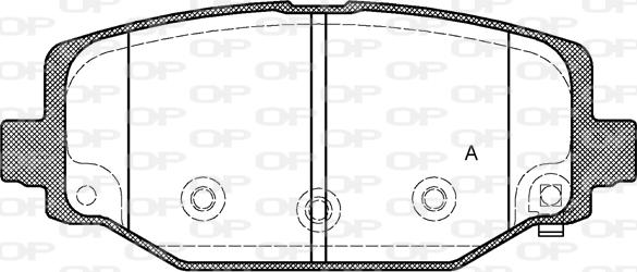 Open Parts BPA1483.04 - Bremžu uzliku kompl., Disku bremzes adetalas.lv