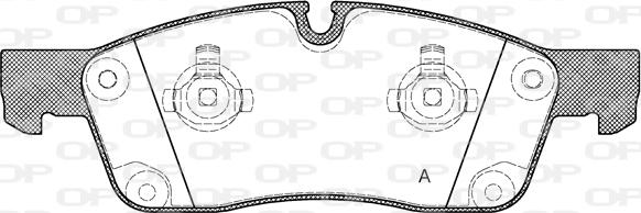 Open Parts BPA1430.10 - Bremžu uzliku kompl., Disku bremzes adetalas.lv