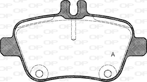 Open Parts BPA1477.00 - Bremžu uzliku kompl., Disku bremzes adetalas.lv