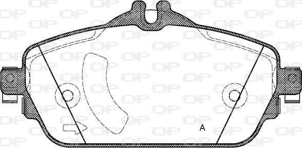 Open Parts BPA1592.08 - Bremžu uzliku kompl., Disku bremzes adetalas.lv