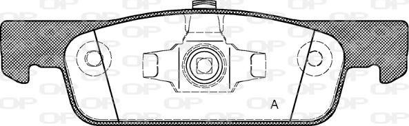 Open Parts BPA1540.00 - Bremžu uzliku kompl., Disku bremzes adetalas.lv