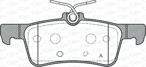 Open Parts BPA1563.20 - Bremžu uzliku kompl., Disku bremzes adetalas.lv