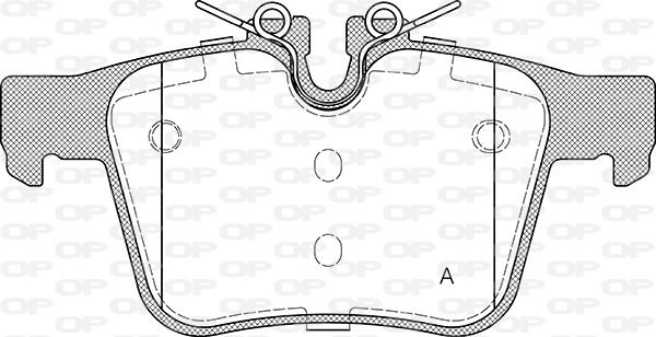 Open Parts BPA1516.45 - Bremžu uzliku kompl., Disku bremzes adetalas.lv