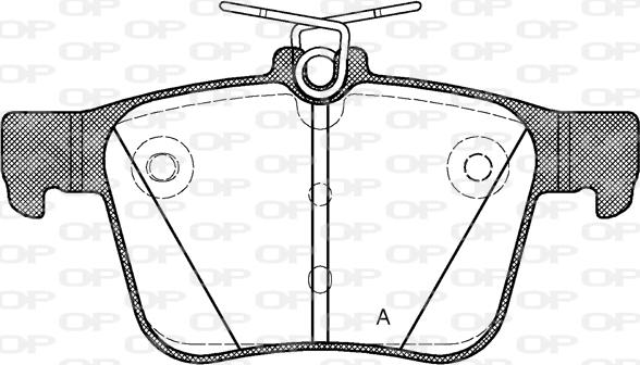 Open Parts BPA1516.10 - Bremžu uzliku kompl., Disku bremzes adetalas.lv