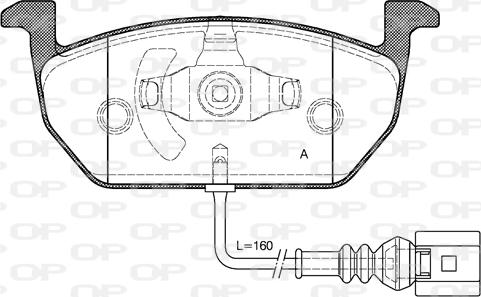 Open Parts BPA1601.01 - Bremžu uzliku kompl., Disku bremzes adetalas.lv