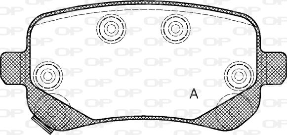 Open Parts BPA1095.02 - Bremžu uzliku kompl., Disku bremzes adetalas.lv