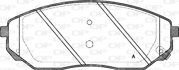 Open Parts BPA1041.02 - Bremžu uzliku kompl., Disku bremzes adetalas.lv