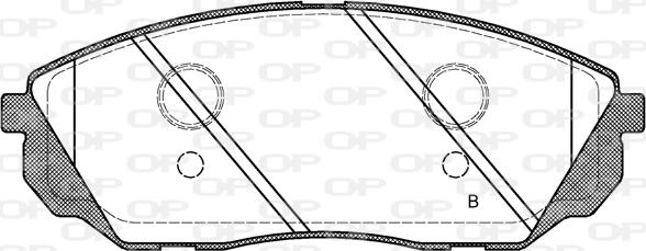 Open Parts BPA1041.12 - Bremžu uzliku kompl., Disku bremzes adetalas.lv