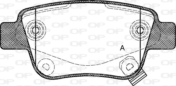 Open Parts BPA1047.02 - Bremžu uzliku kompl., Disku bremzes adetalas.lv