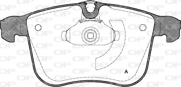 Open Parts BPA1053.00 - Bremžu uzliku kompl., Disku bremzes adetalas.lv