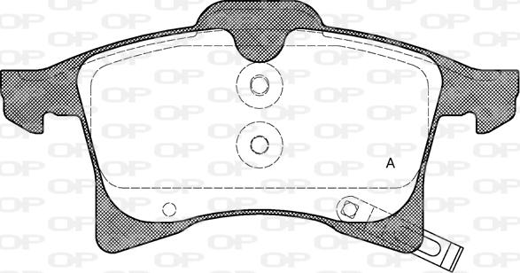 Open Parts BPA1036.02 - Bremžu uzliku kompl., Disku bremzes adetalas.lv