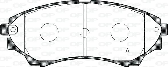 Open Parts BPA1151.00 - Bremžu uzliku kompl., Disku bremzes adetalas.lv