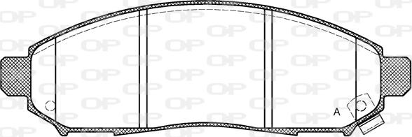 Open Parts BPA1162.12 - Bremžu uzliku kompl., Disku bremzes adetalas.lv