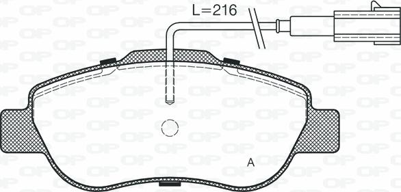 Open Parts BPA1100.02 - Bremžu uzliku kompl., Disku bremzes adetalas.lv